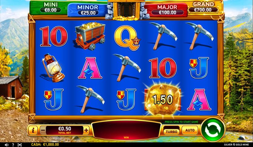 Silber und Gold Bergwerks Casino app